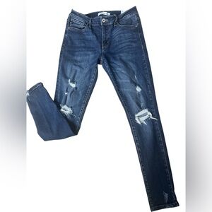 Kancan Skinny Distressed Jeans
